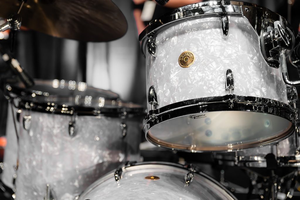 DrumFest at PASIC featuring a closeup of Gretsch drums