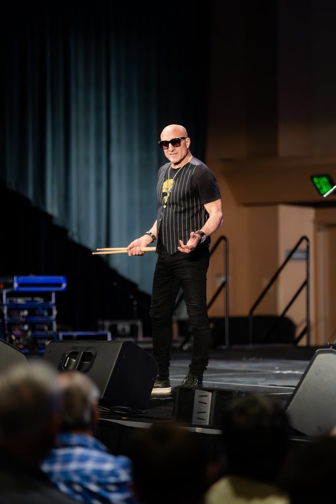 DrumFest at PASIC featuring drummer Kenny Aronoff on stage