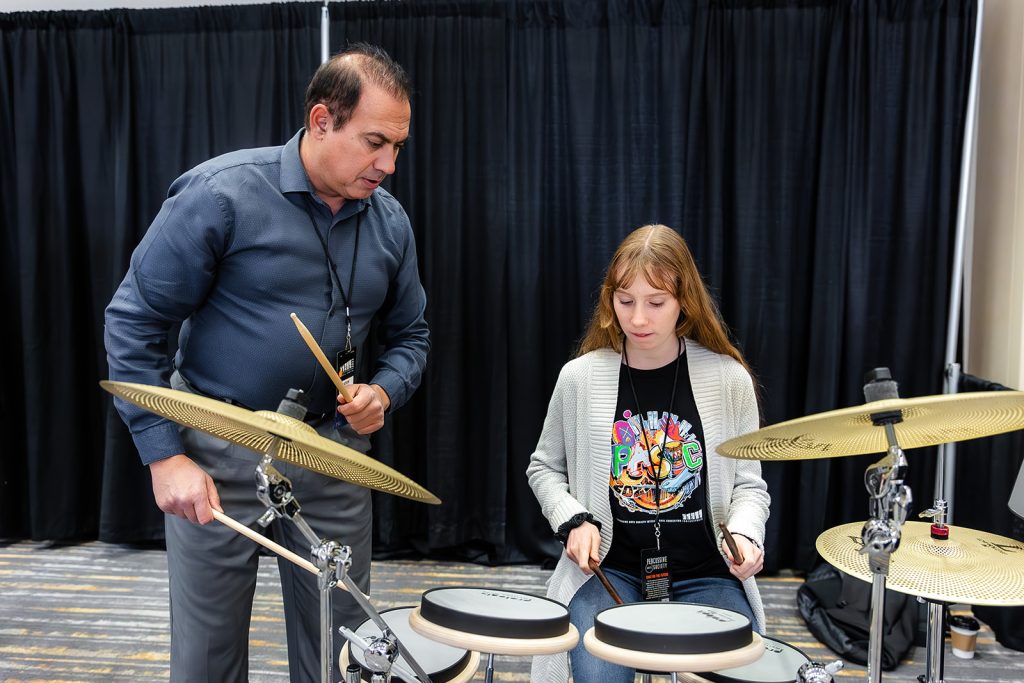 DrumFest at PASIC featuring drumset training
