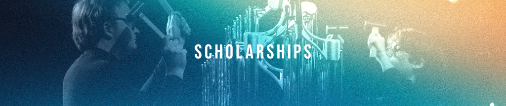 Background image with the word Scholarships