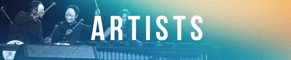 Graphic Link with the word "Artists"