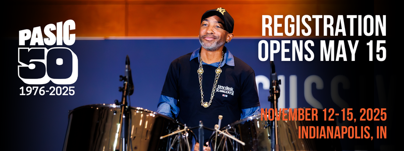 Jonathan Scales at a past PASIC percussion conference