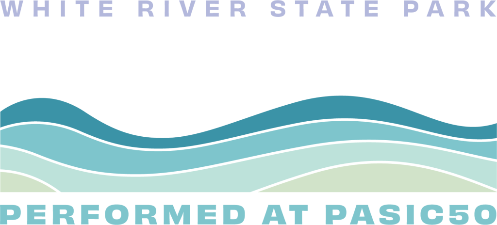 INUKSUIT performed at PASIC50 logo with white text and waves
