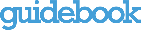 Guidebook app logo - blue text wordmark