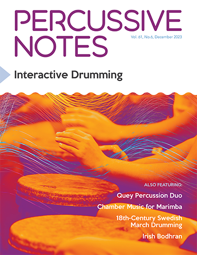 December 2023 Percussive Notes Cover