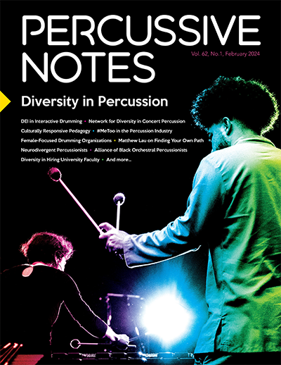 Percussive Notes v62 issue 1 Cover
