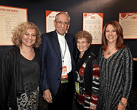 Rich Weiner with his daughters Stephanie Schleifer (far left) and Debbie Arnold (far right), along with his wife of 55 years, Jackie, at PASIC18
