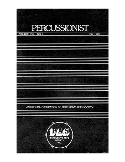 Fall 1979 Percussionist Cover
