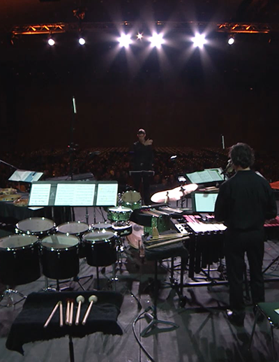 New Jersey Percussion Ensemble, Peter Jarvis and Payton MacDonald, directors with Glen Velez – PASIC 2018