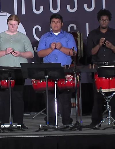 University of North Carolina at Pembroke Percussion Ensemble directed by Dr. Joseph Van Hassel – PASIC 2015