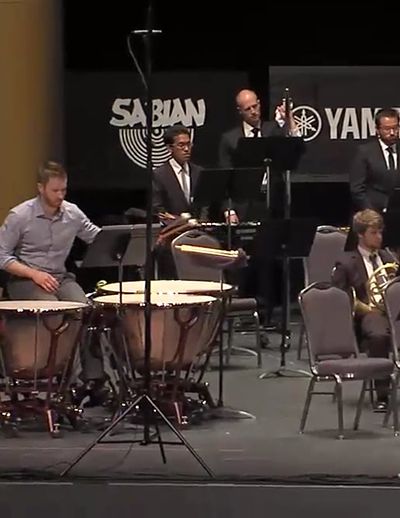 University of Texas Wind Ensemble (Jerry Junkin, conductor) feat. Daniel Karas, timpani & Anthony Di Sanza, percussion – 2015