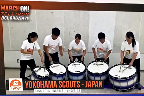 Members of the Yokohama Scouts were named Best Bass Drum Ensemble.