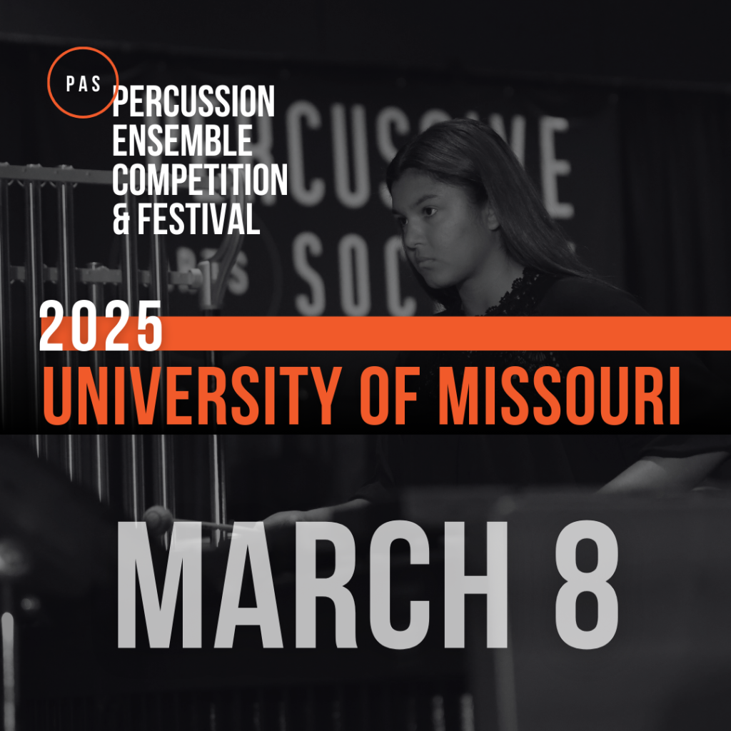 Percussion Ensemble Competition and Festival at the University of Missouri on March 8, 2025