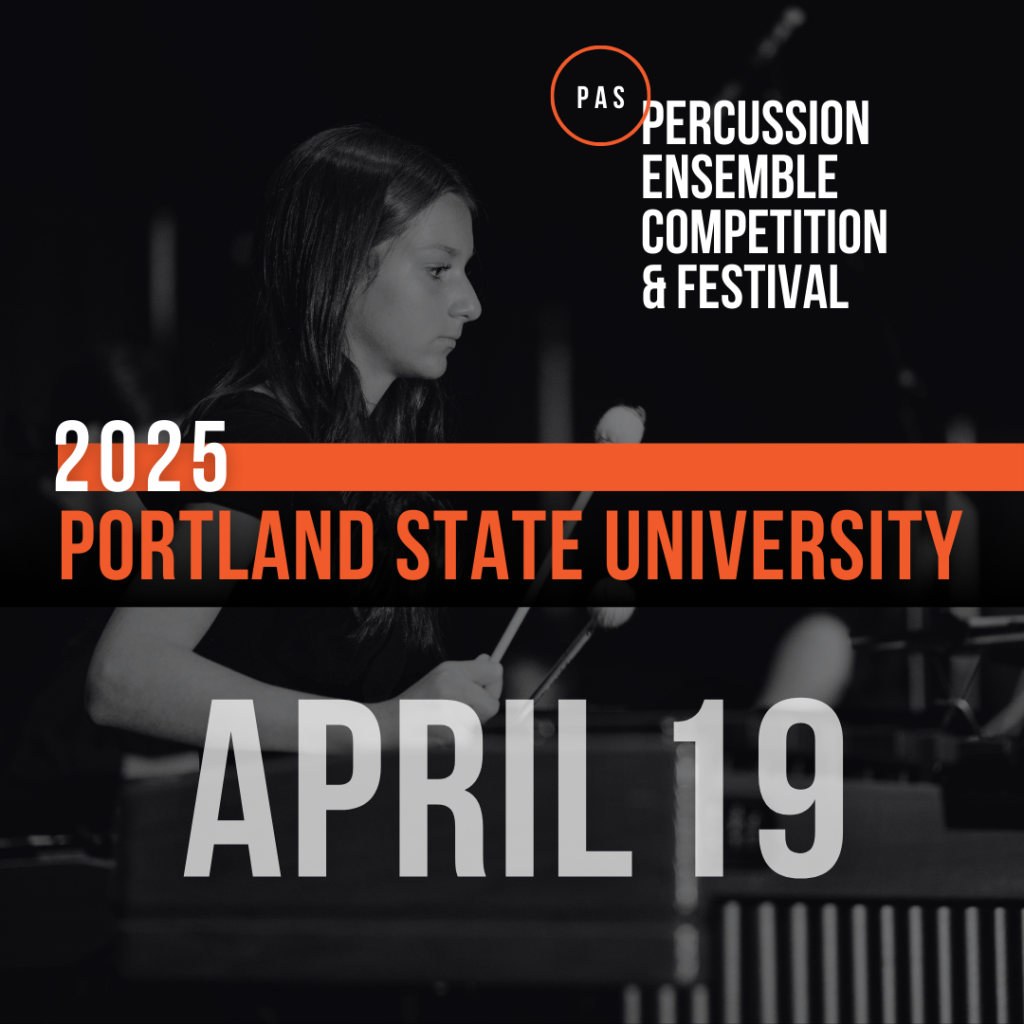 Percussion Ensemble Competition and Festival at Portland State University on April 19, 2025