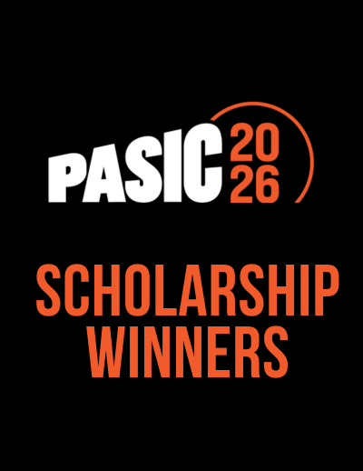 PASIC 2026 Scholarship Winners text over black
